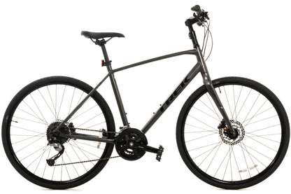 USED Trek FX3 Large Hybrid Bike Aluminum w/ Carbon Fork 2x9 speed Hydraulic Disc