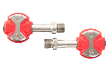 NEW (open box) Speedplay Zero CSC Team Edition Stainless Steel Pedal set w/ Cleats Red