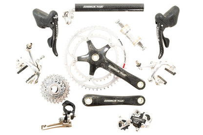 USED Campagnolo Chorus 2x10 speed Groupset Rim Brake 53/39T 170mm Crank 12-25T Cassette
