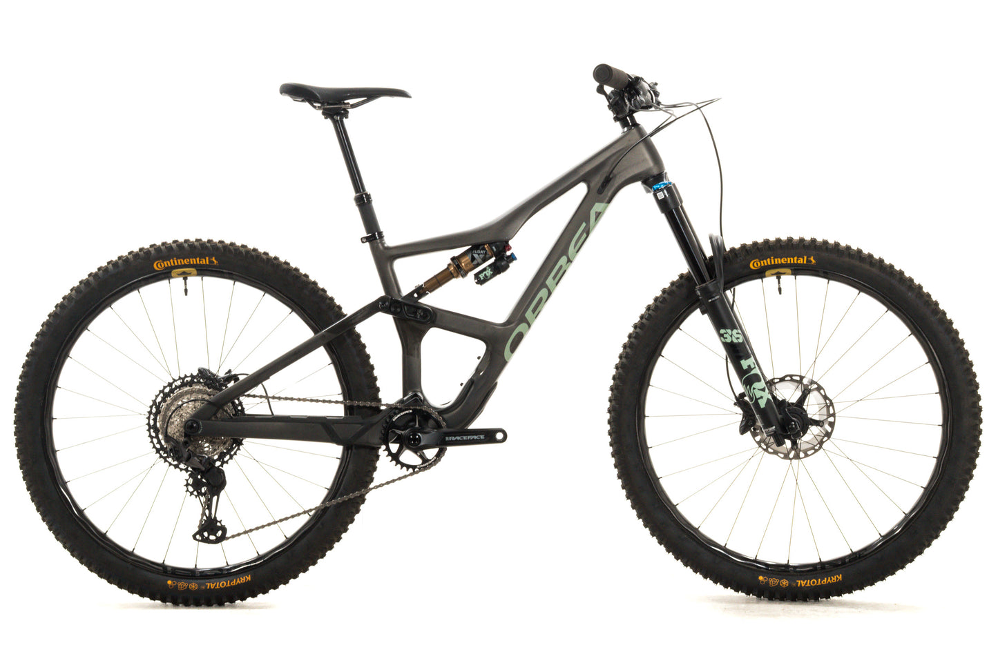 USED 2023 Orbea OCCAM M30 LT Med Mountain Bike Full Sus Trail Green Nobl 29" Carbon Wheels Shimano XT