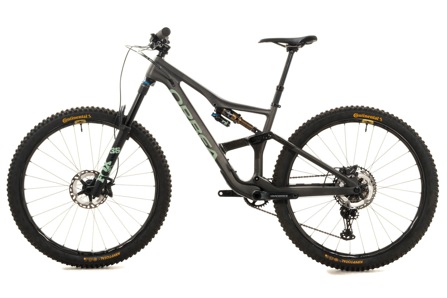 USED 2023 Orbea OCCAM M30 LT Med Mountain Bike Full Sus Trail Green Nobl 29" Carbon Wheels Shimano XT