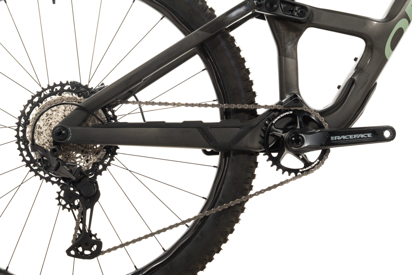USED 2023 Orbea OCCAM M30 LT Med Mountain Bike Full Sus Trail Green Nobl 29" Carbon Wheels Shimano XT