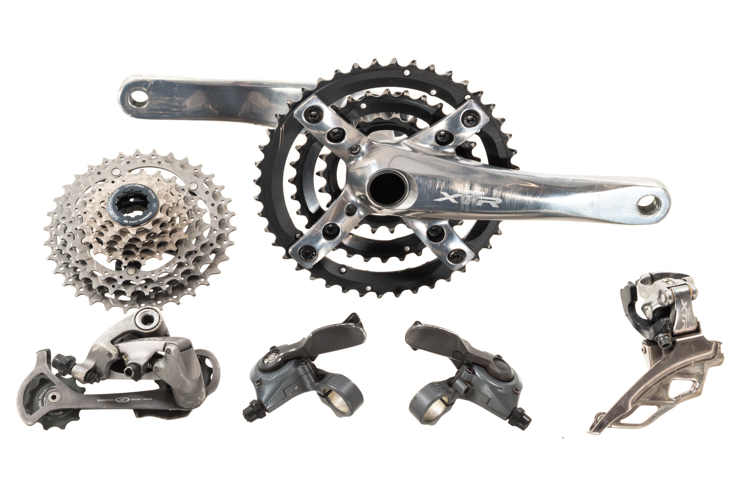 激レア　Shimano XTR M900 コンポセット　まとめ USED Shimano XTR 3x9 speed Partial Mountain Groupset Triple M952xM960