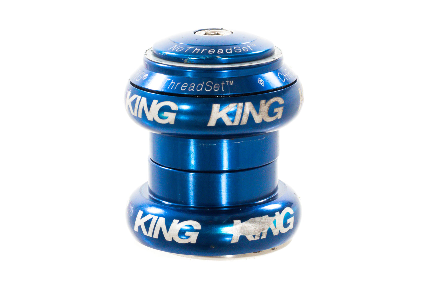USED Chris King 1-1/8" Blue Threadless Headset