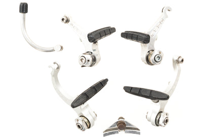 USED Paul MiniMoto Mini-V + Touring Cantilever Brake Set Silver Short Pull