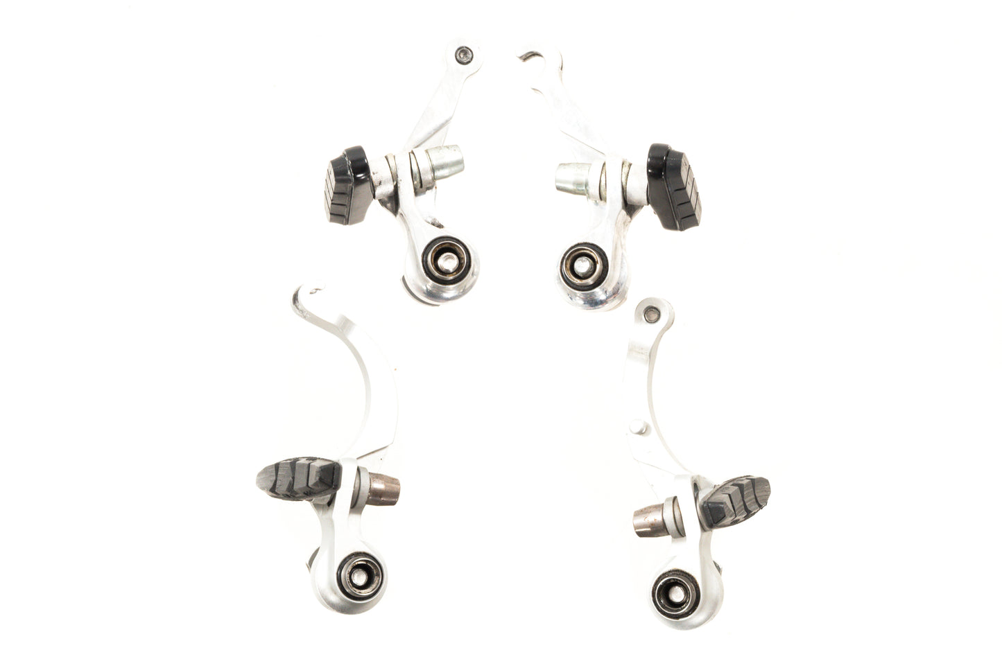 USED Paul MiniMoto Mini-V + Touring Cantilever Brake Set Silver Short Pull