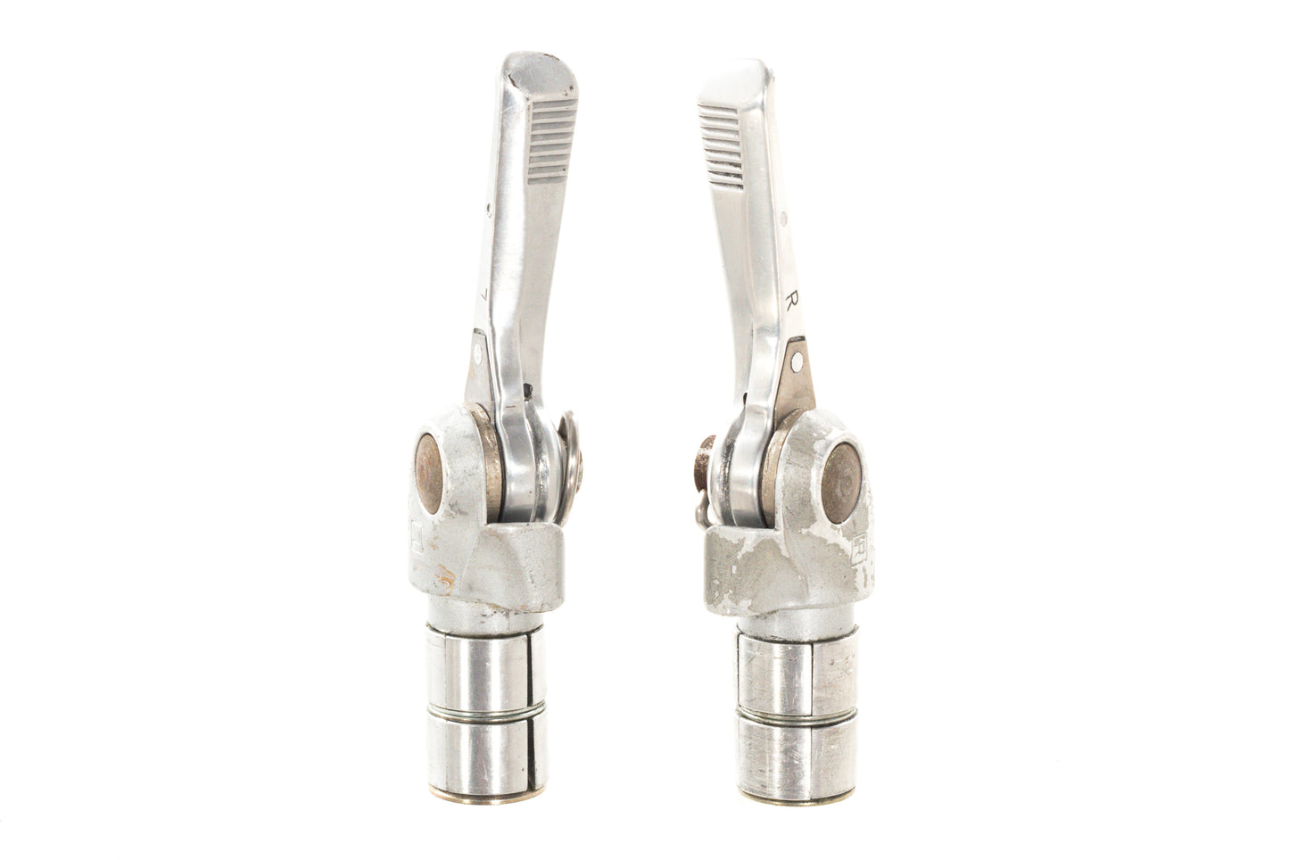 USED Shimano Deore XT M750 3x9 speed Triple Touring Groupset Rivendell Silver Bar End Shifters