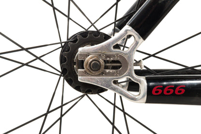 USED Planet X Pro 54cm Carbon Track Framset w/ 82mm Carbon Aero Tubular Wheels (rolling chassis)
