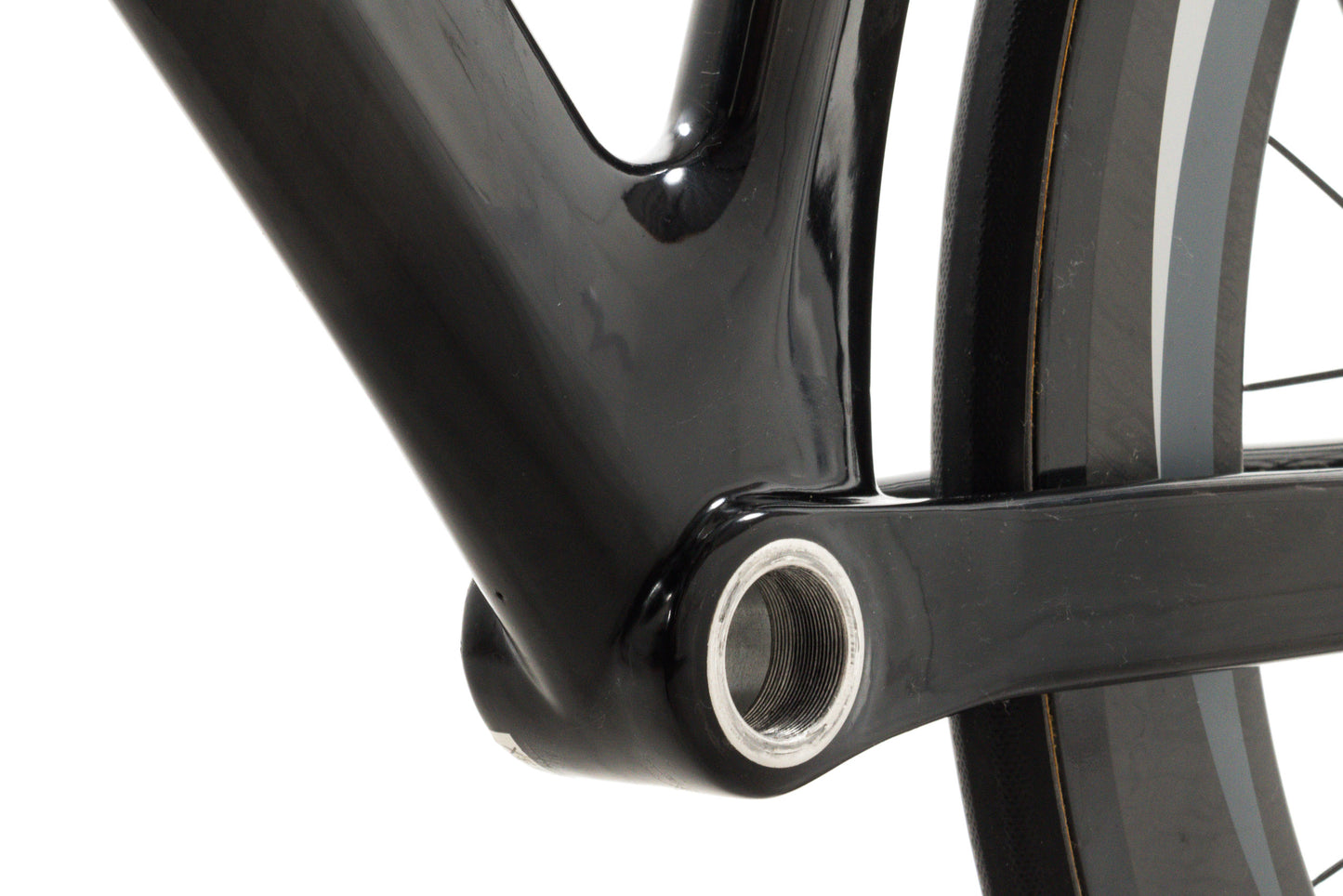 USED Planet X Pro 54cm Carbon Track Framset w/ 82mm Carbon Aero Tubular Wheels (rolling chassis)