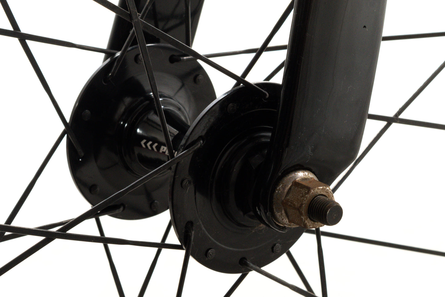 USED Planet X Pro 54cm Carbon Track Framset w/ 82mm Carbon Aero Tubular Wheels (rolling chassis)