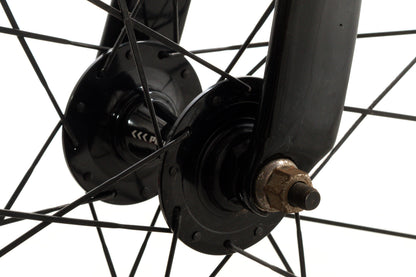 USED Planet X Pro 54cm Carbon Track Framset w/ 82mm Carbon Aero Tubular Wheels (rolling chassis)