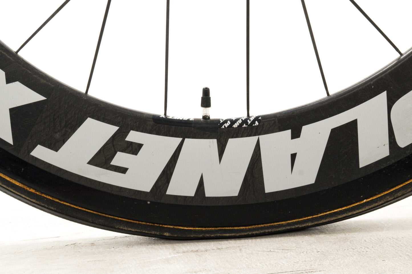 USED Planet X Pro 54cm Carbon Track Framset w/ 82mm Carbon Aero Tubular Wheels (rolling chassis)