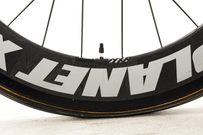 USED Planet X Pro 54cm Carbon Track Framset w/ 82mm Carbon Aero Tubular Wheels (rolling chassis)