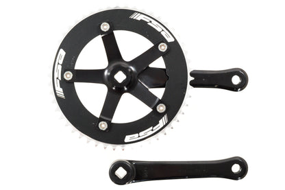 USED Sugino Japan 165mm Square Tape Track Crankset w/ FSA 50T Chainring 144mm BCD