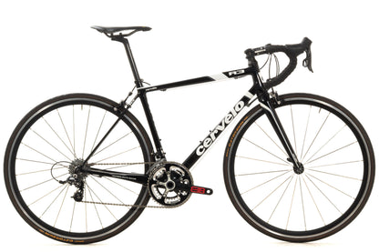 USED 2012 Cervelo R3 51cm Carbon Aero Road Bike SRAM Rival 2x10 speed Black Rim Brake