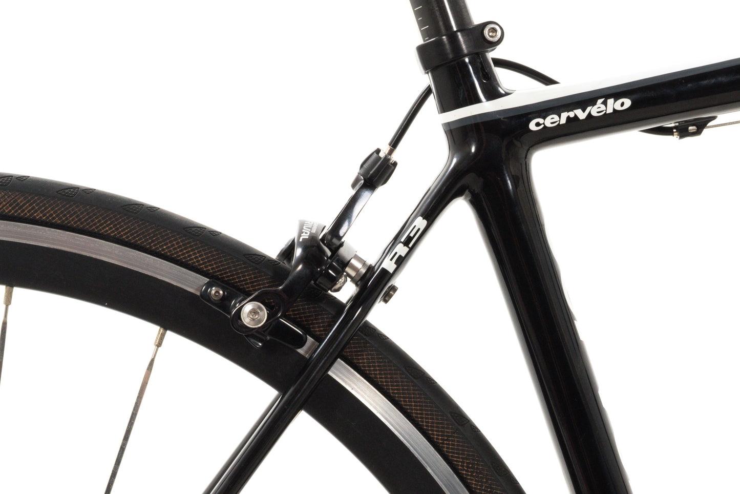 USED 2012 Cervelo R3 51cm Carbon Aero Road Bike SRAM Rival 2x10 speed Black Rim Brake