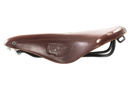 USED Brooks England B17 Brown Leather Saddle Steel Rails 175mm width