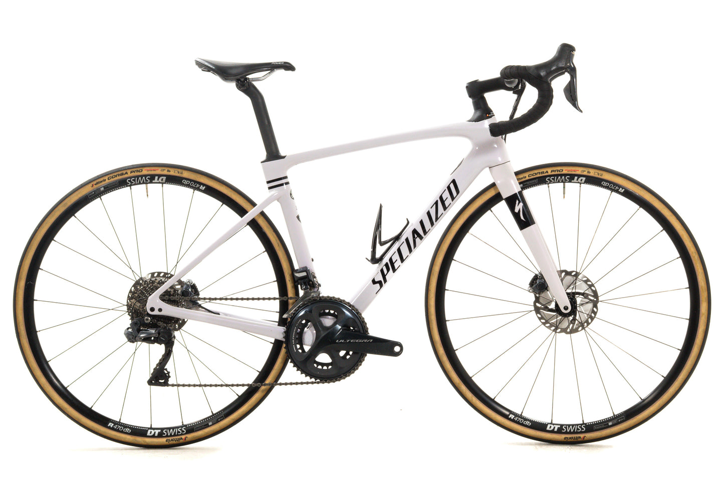 USED 2019 Specialized Roubaix 52cm Carbon Endurance Disc Road Bike Shimano Ultegra 2x11 Di2 Pearl White