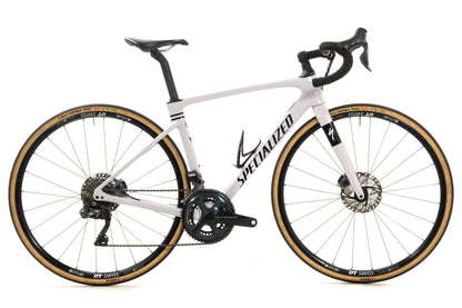 USED 2019 Specialized Roubaix 52cm Carbon Endurance Disc Road Bike Shimano Ultegra 2x11 Di2 Pearl White