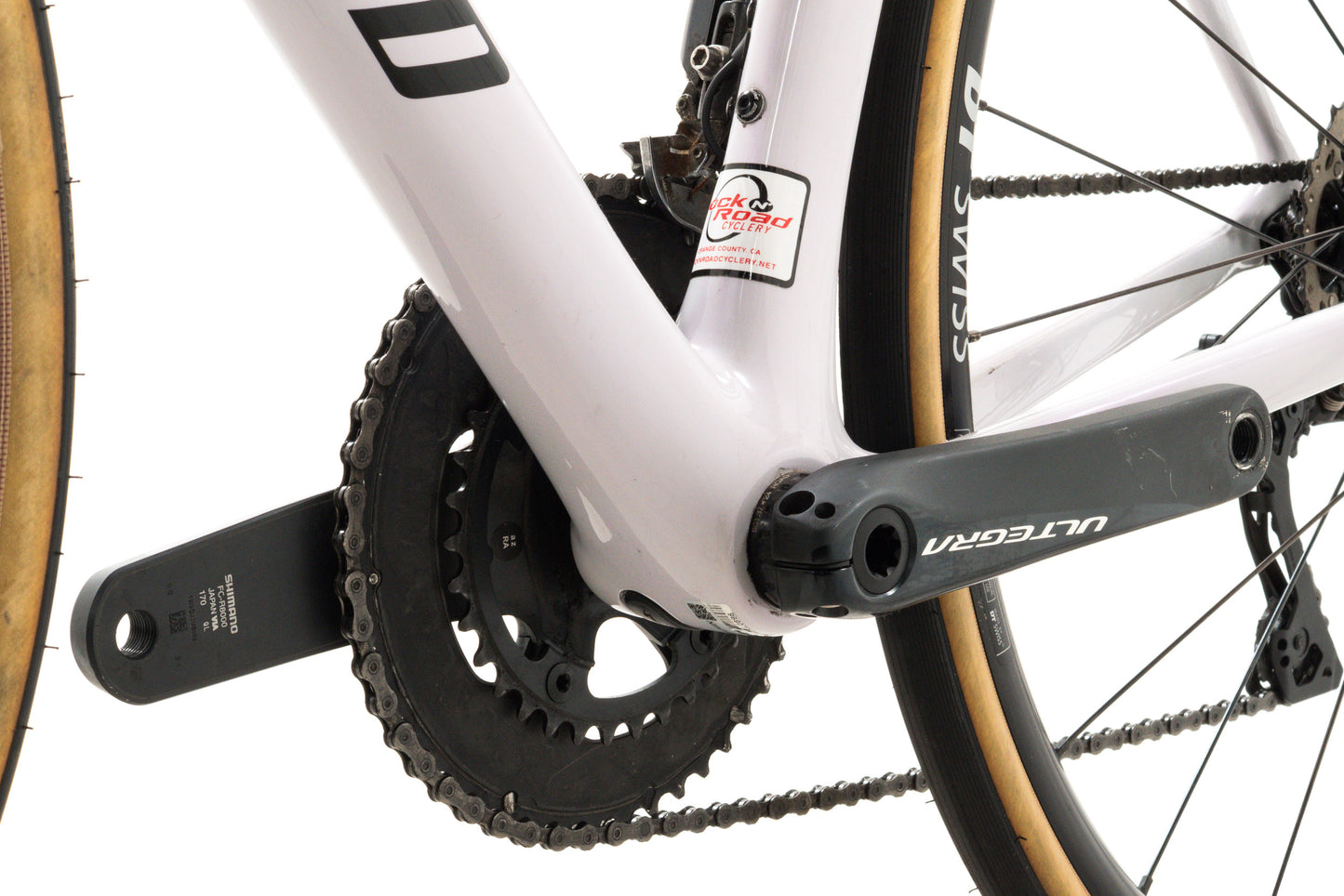 USED 2019 Specialized Roubaix 52cm Carbon Endurance Disc Road Bike Shimano Ultegra 2x11 Di2 Pearl White