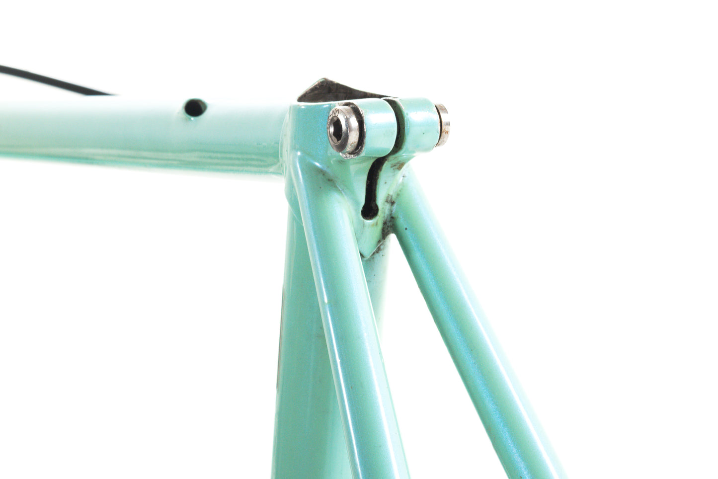 USED Mid 1990's Bianchi Reparto Corse 52cm Columbus EL OS Lugged Steel Frameset Celeste
