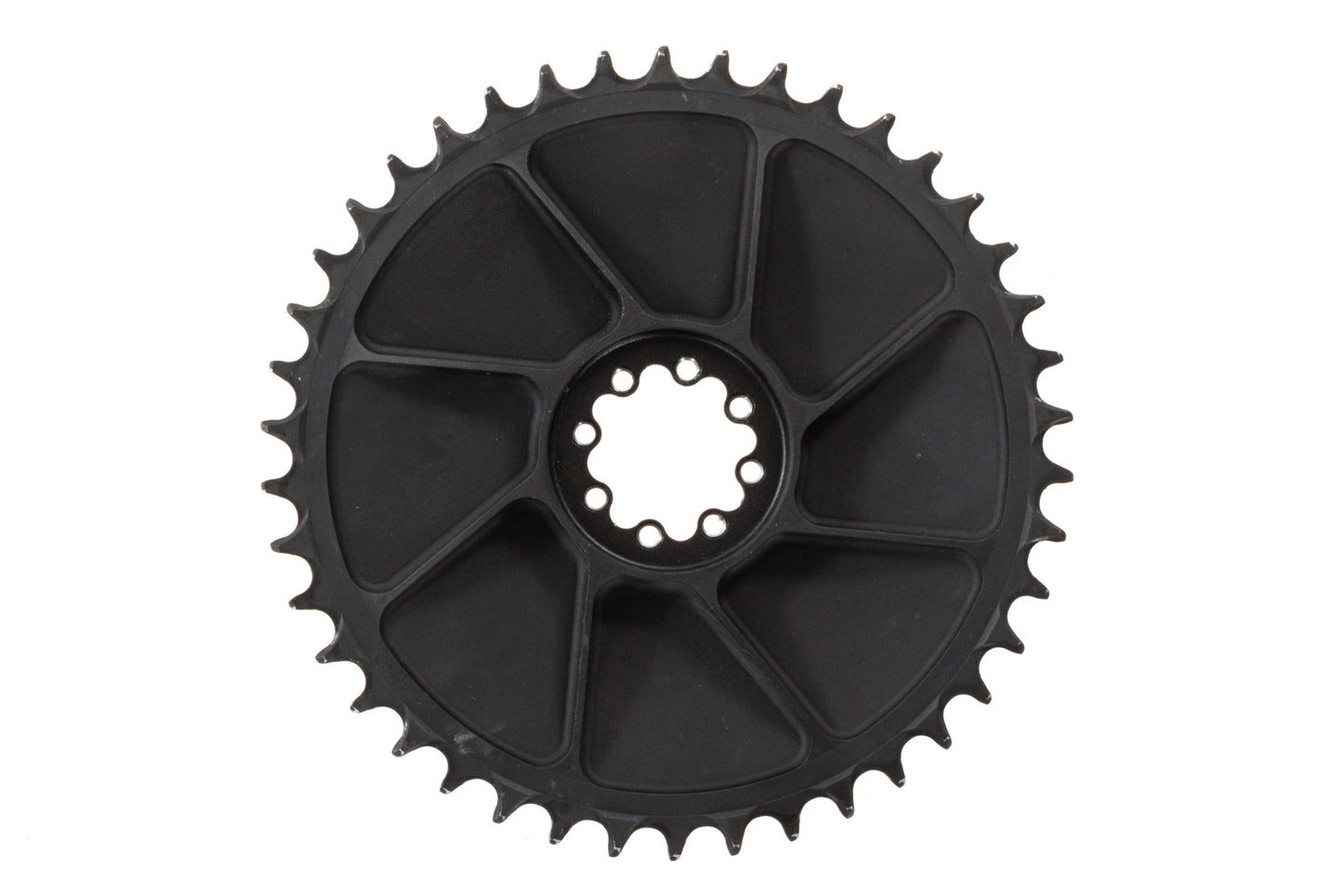 USED 5DEV Aluminum Aero Road Chainring, 8-Bolt Sram, 42T, Black