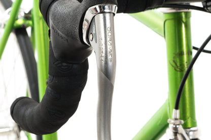USED Moth Attack 54cm Custom Lugged Steel Track Bike Single Speed Fixed Gear Fixie w/ Freewheel Phil Wood Dura-Ace