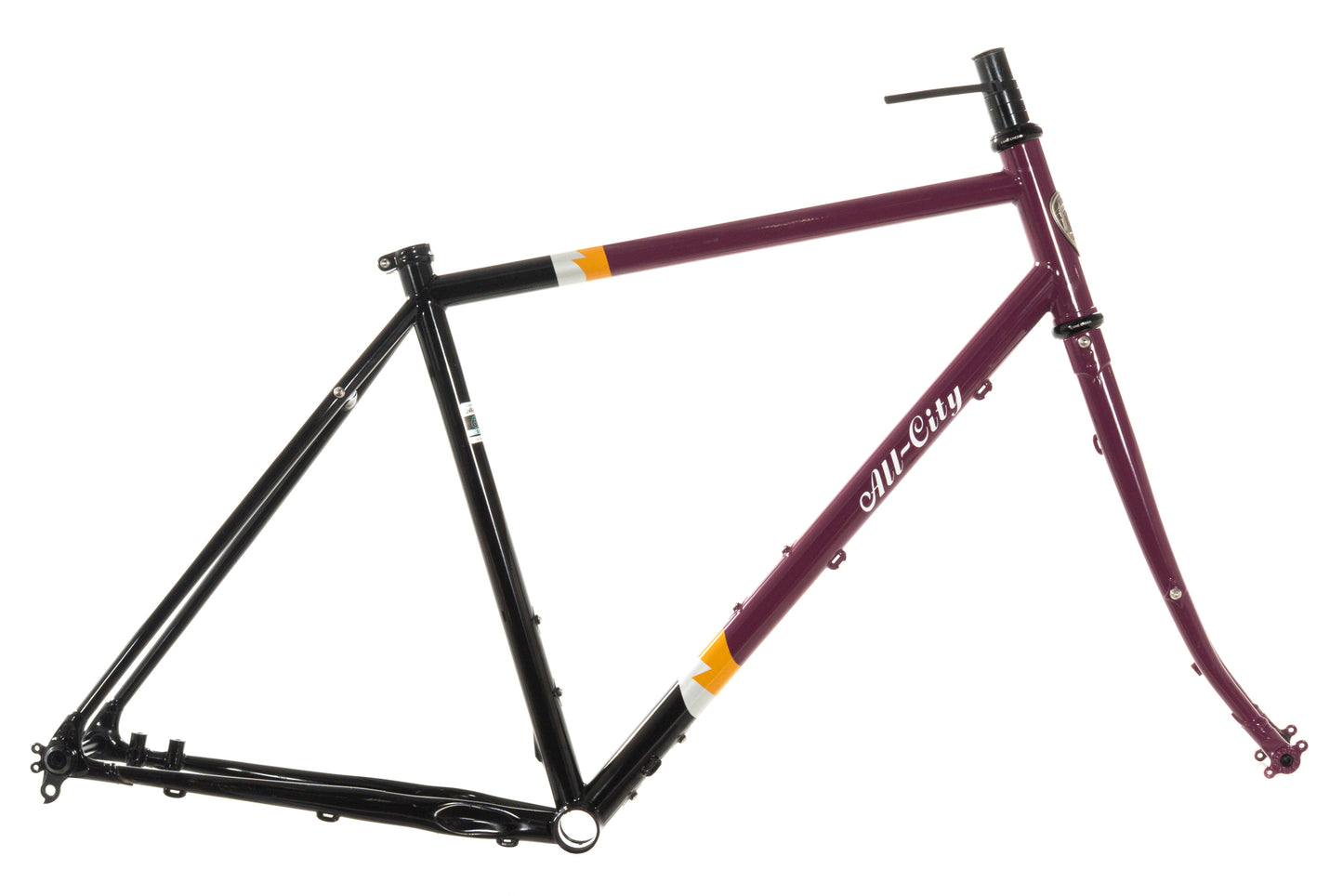 USED All-City Gorilla Monsoon 52cm Steel Gravel Frameset Charred Berry