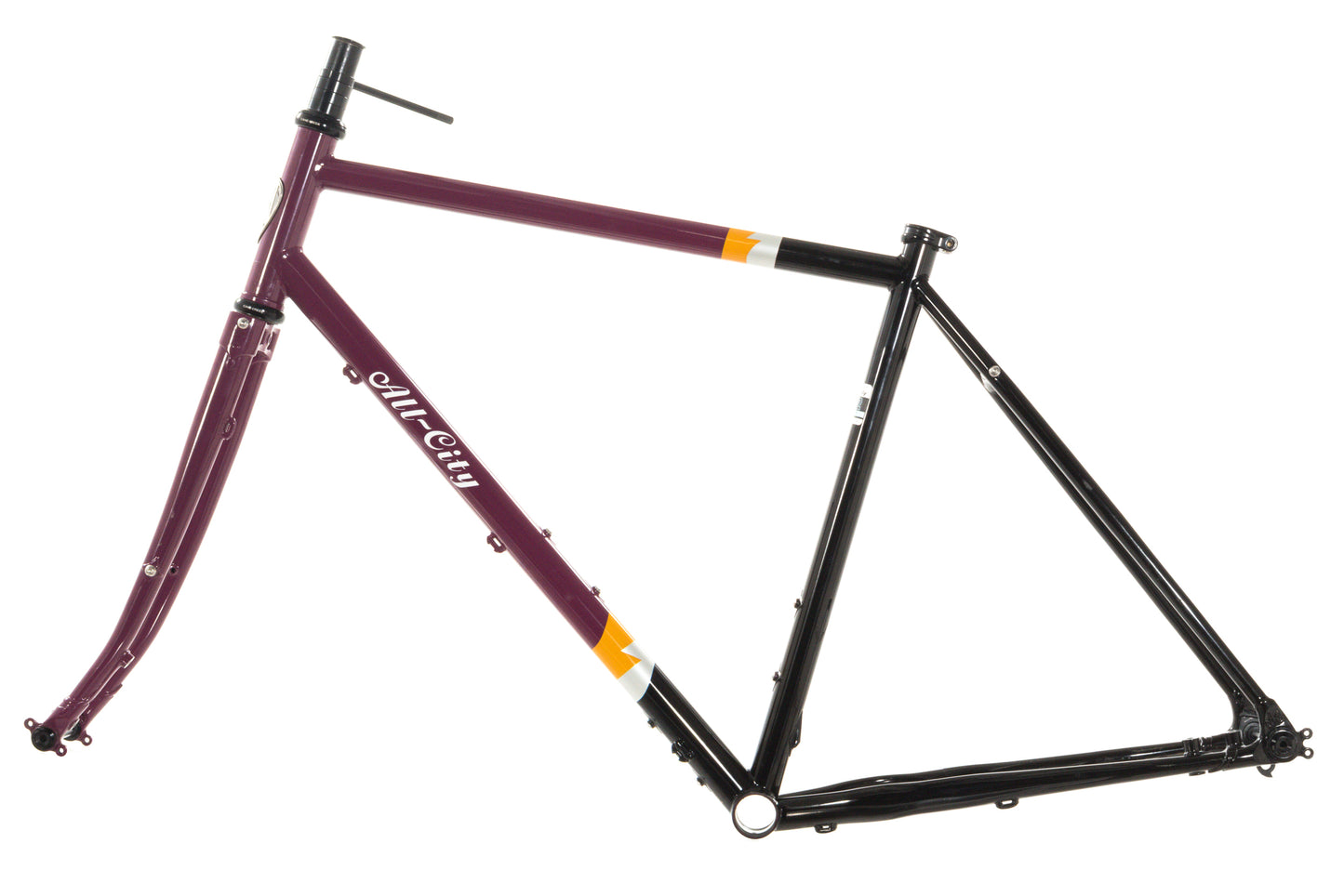 USED All-City Gorilla Monsoon 52cm Steel Gravel Frameset Charred Berry