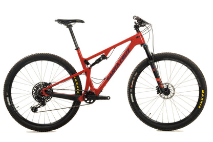 USED 2020 Santa Cruz Blur Carbon S Large Full Suspension Mountain Bike SRAM GX Eagle 1x12 Speed 29" Red