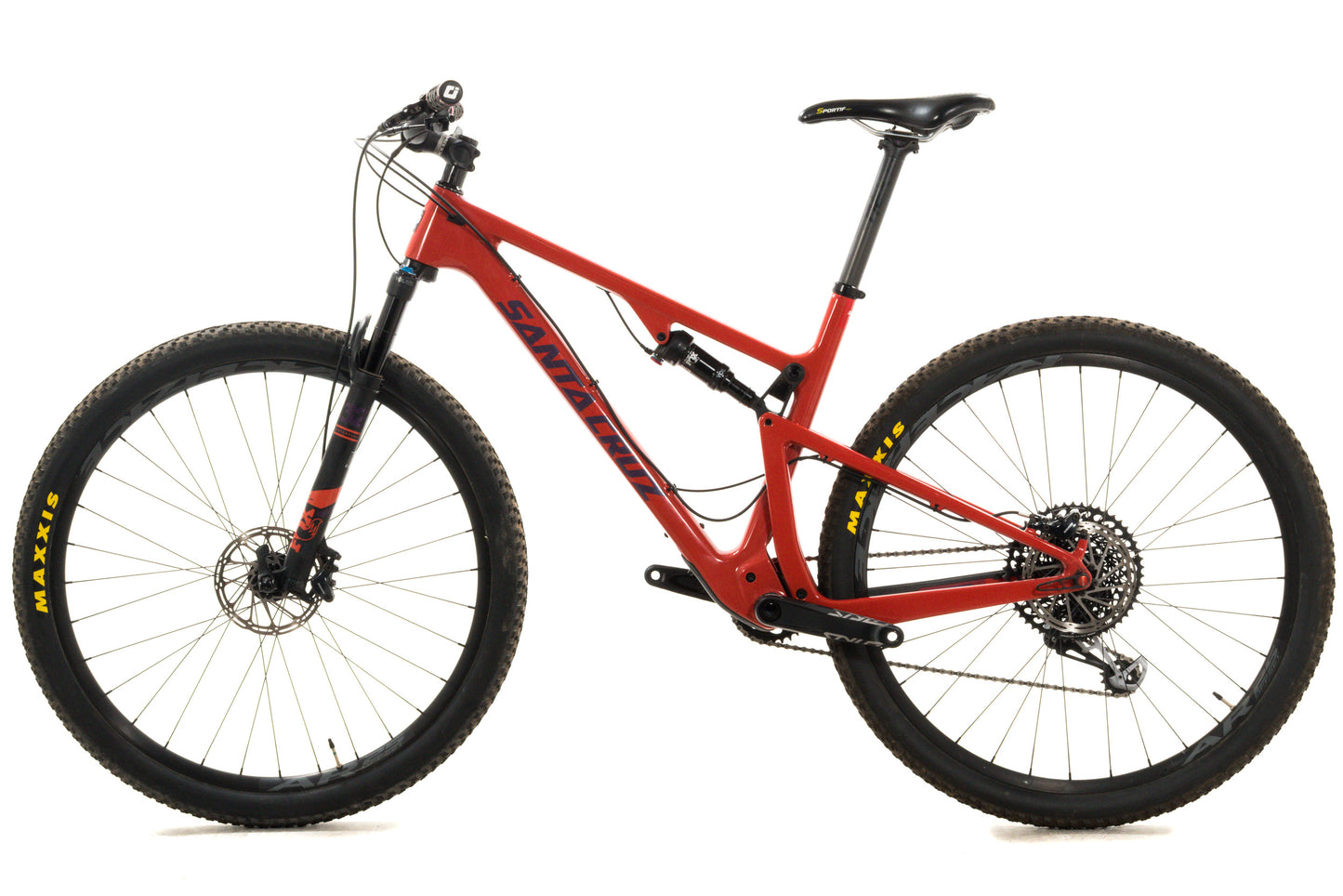 USED 2020 Santa Cruz Blur Carbon S Large Full Suspension Mountain Bike SRAM GX Eagle 1x12 Speed 29" Red