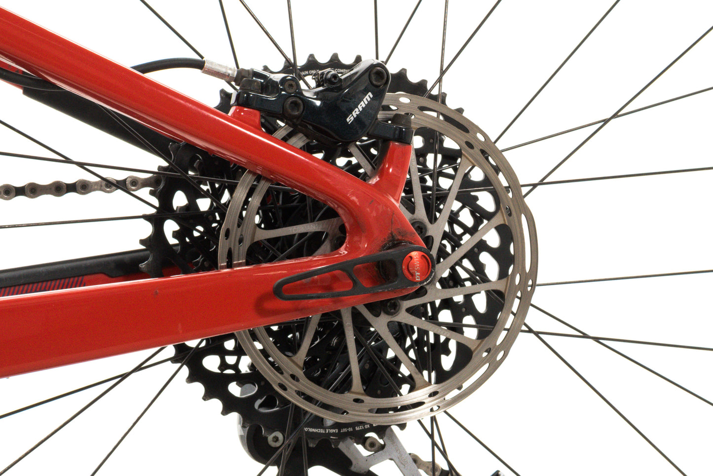 USED 2020 Santa Cruz Blur Carbon S Large Full Suspension Mountain Bike SRAM GX Eagle 1x12 Speed 29" Red