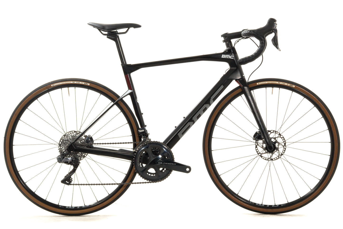 USED 2021 BMC Roadmachine 01 Two 54cm Carbon Road Bike Shimano Ultegra Di2 2x11 speed Black