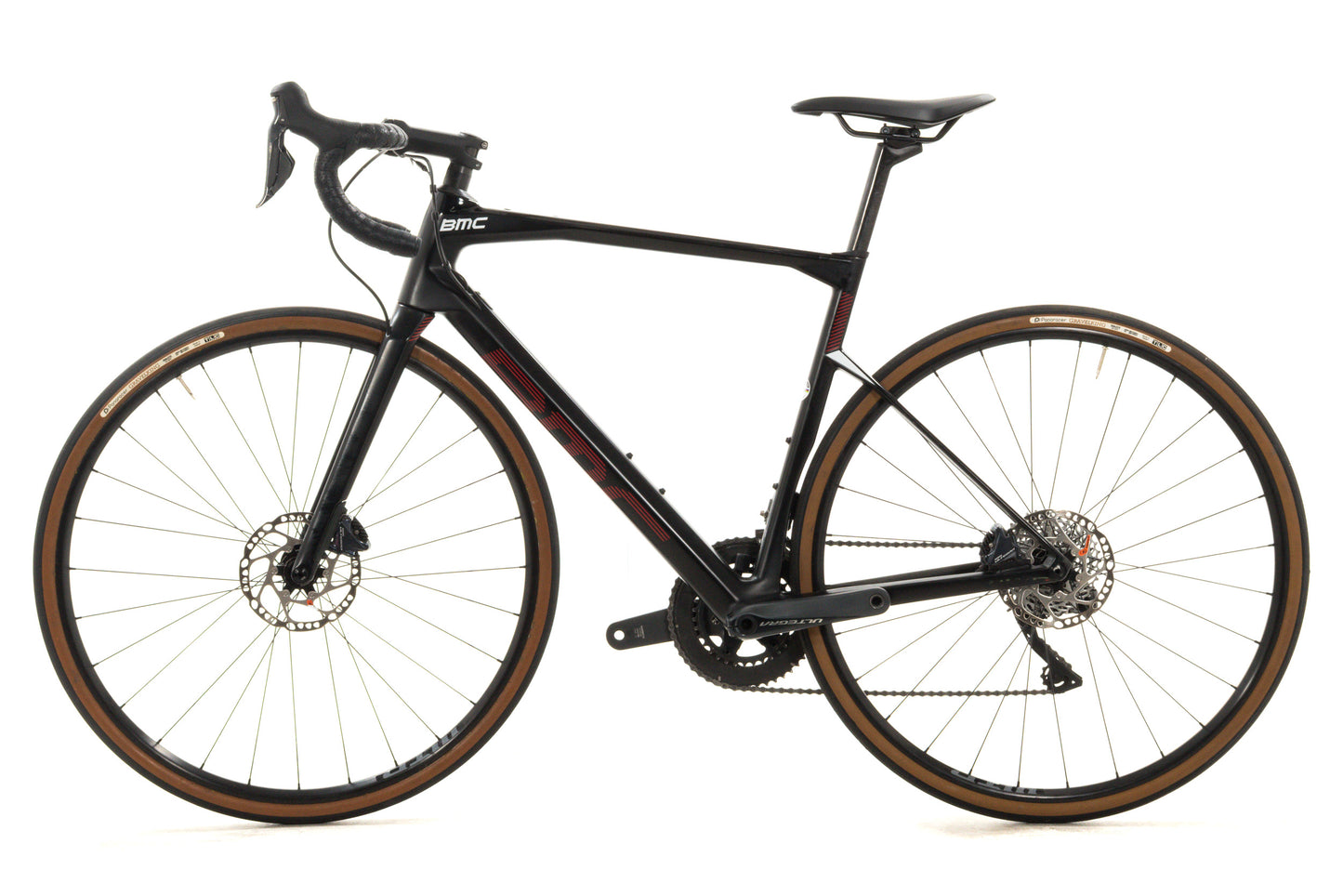 USED 2021 BMC Roadmachine 01 Two 54cm Carbon Road Bike Shimano Ultegra Di2 2x11 speed Black