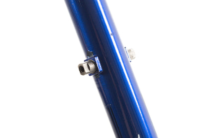 USED De Bernardi 51cm Lugged Road Bike Frame Columbus Cromor Steel Made in Italy Blue