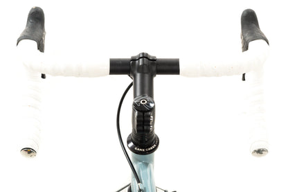 USED Bianchi San Jose 49cm Cromo Lite Single Speed Steel Cyclocross Canti Brake Frame Partial Build Celeste