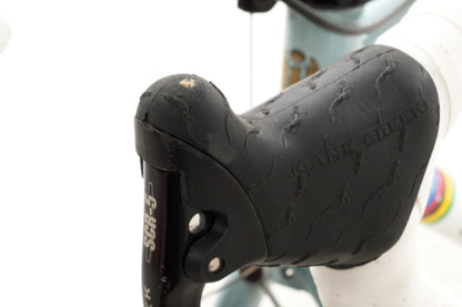 USED Bianchi San Jose 49cm Cromo Lite Single Speed Steel Cyclocross Canti Brake Frame Partial Build Celeste