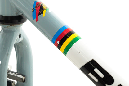 USED Bianchi San Jose 49cm Cromo Lite Single Speed Steel Cyclocross Canti Brake Frame Partial Build Celeste