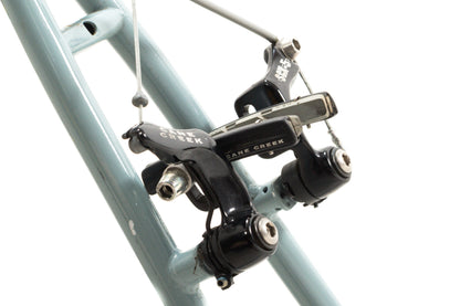 USED Bianchi San Jose 49cm Cromo Lite Single Speed Steel Cyclocross Canti Brake Frame Partial Build Celeste