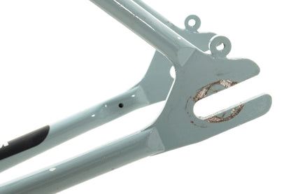 USED Bianchi San Jose 49cm Cromo Lite Single Speed Steel Cyclocross Canti Brake Frame Partial Build Celeste