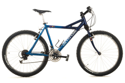 USED 1990's Vintage Cannondale Delta V Large Aluminum Hardtail Mountain Bike Shimano Deore XT/LX 3x7 speed Blue AS IS