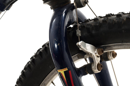 USED 1990's Vintage Cannondale Delta V Large Aluminum Hardtail Mountain Bike Shimano Deore XT/LX 3x7 speed Blue AS IS