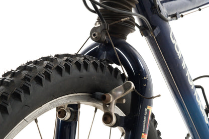 USED 1990's Vintage Cannondale Delta V Large Aluminum Hardtail Mountain Bike Shimano Deore XT/LX 3x7 speed Blue AS IS