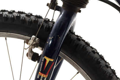 USED 1990's Vintage Cannondale Delta V Large Aluminum Hardtail Mountain Bike Shimano Deore XT/LX 3x7 speed Blue AS IS