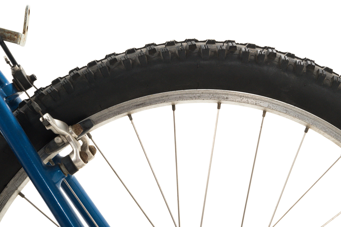 USED 1990's Vintage Cannondale Delta V Large Aluminum Hardtail Mountain Bike Shimano Deore XT/LX 3x7 speed Blue AS IS