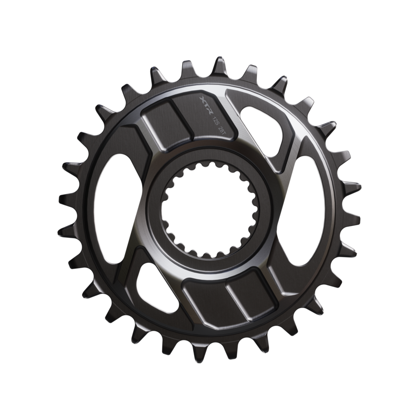 NEW Shimano XTR SM-CRM96 1x Direct Mount Chainring - Shimano Direct Mount, For 12-Speed HG+ Chain, Fits M9200 and M9220 Crank, Dark Gray - Around the Cycle