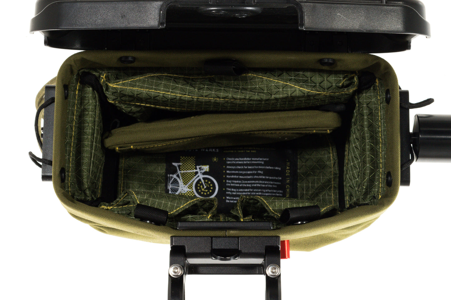 USED Route Werks Coyote Handlebar Bag w/ 31.8mm Mount Quad Lock Handlebar Stub