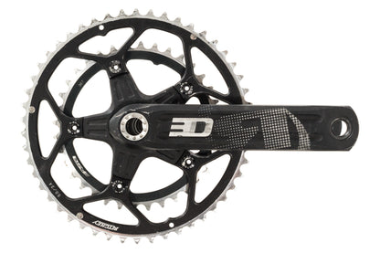 USED Rotor 3D Road Crankset 175mm 50/36T 24mm Spindle w/ English BB