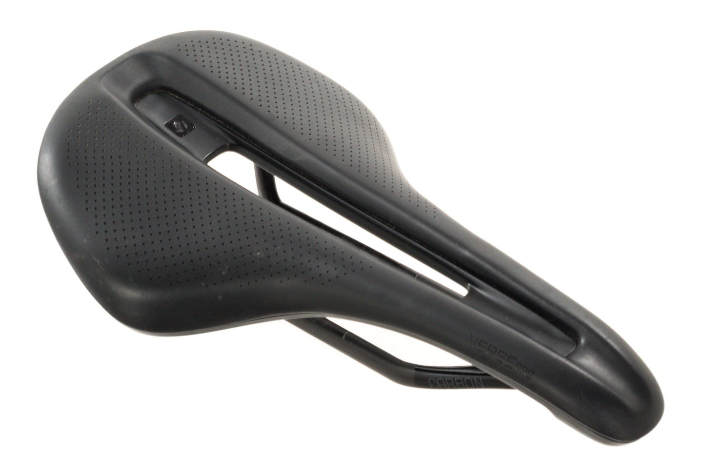 USED Bontrager Verse Pro 155mm Carbon Rail Cutout Saddle
