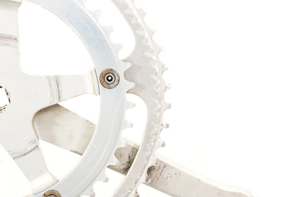 USED Sugino Mighty Compe 171mm Square Taper Road Crankset 54/42t Made in Japan Silver